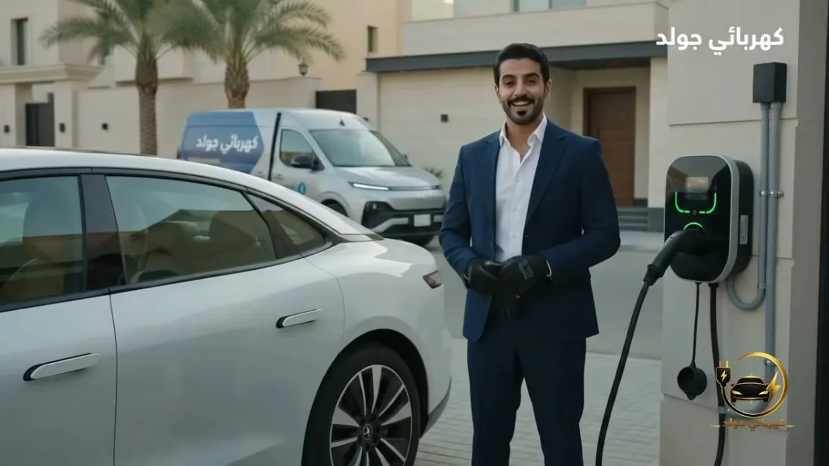 تركيب شاحن سيارة كهربائية في حي الرمال الرياض